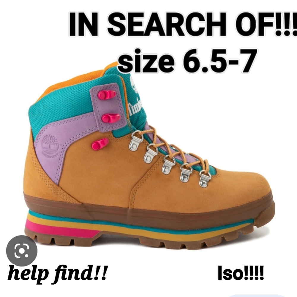 Iso euro timberlands hiker boots